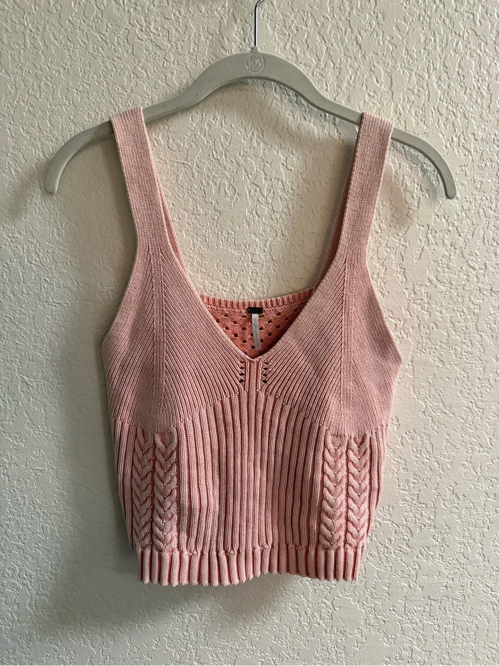 YFB Knit Sweater Tank Top in Blush